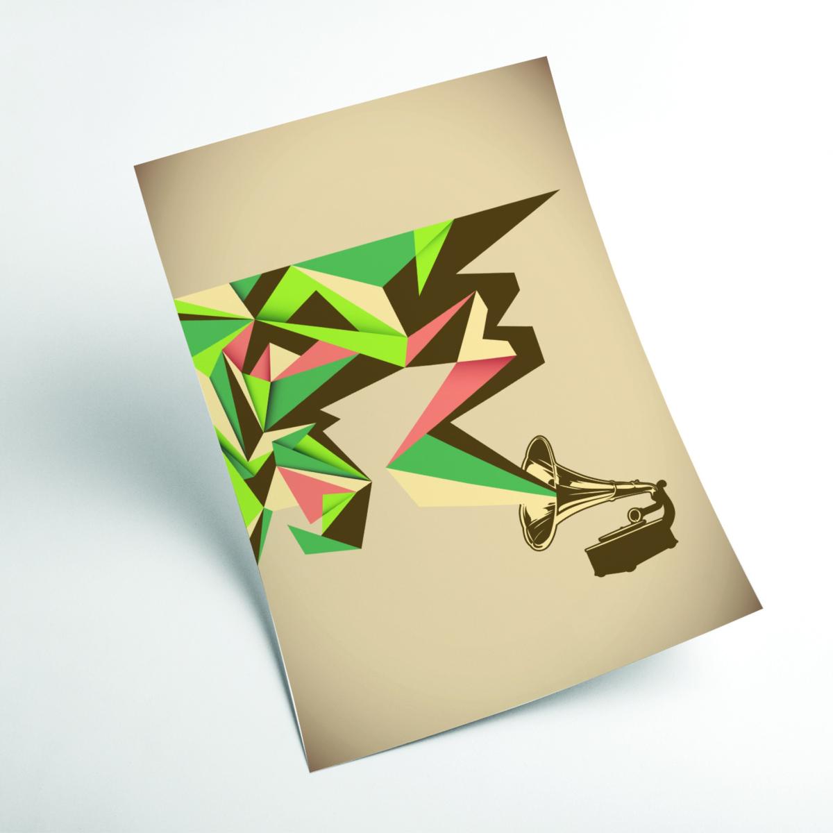 Green Sounds Good To Me A2 420 X 594Mm Stanley Print House – image 2