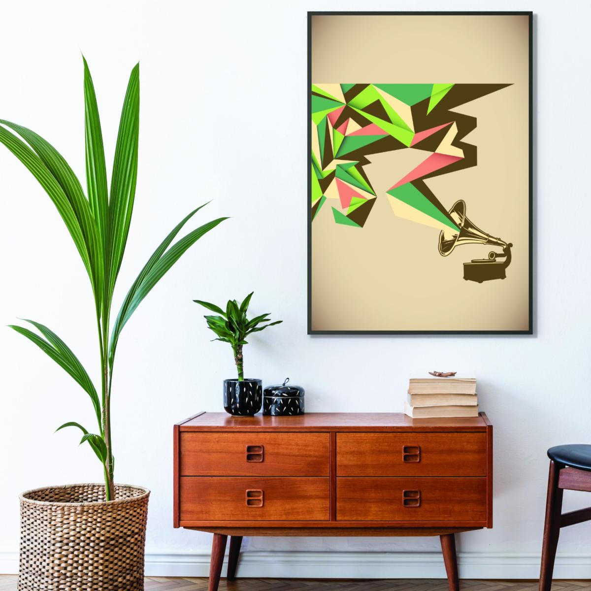 Green Sounds Good To Me A2 420 X 594Mm Stanley Print House – image 3