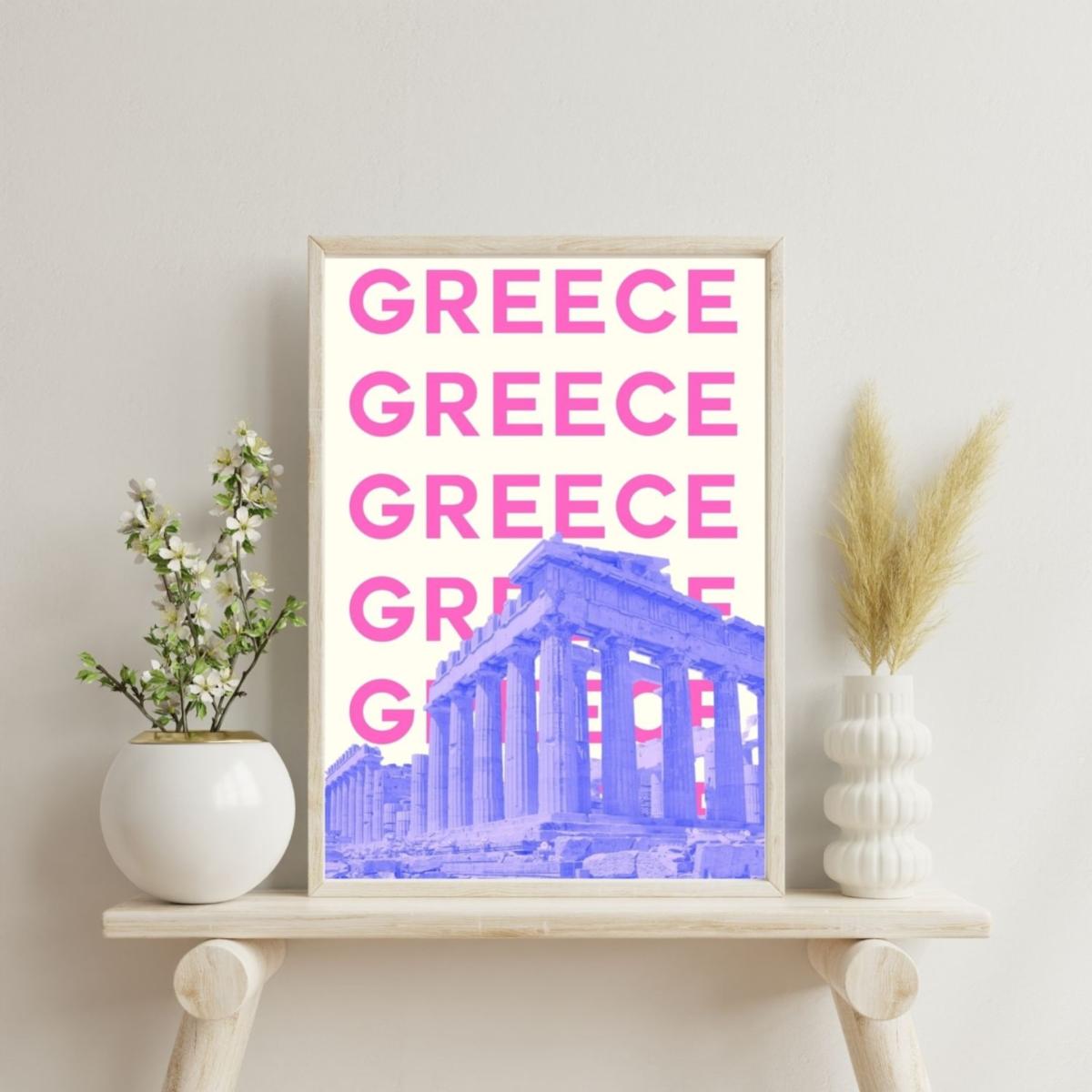Greece Parthenon Pop Art Poster | Artchi – image 2
