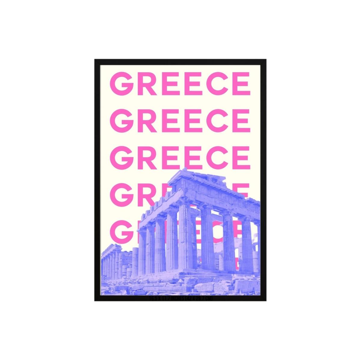 Greece Parthenon Pop Art Poster | Artchi – image 1
