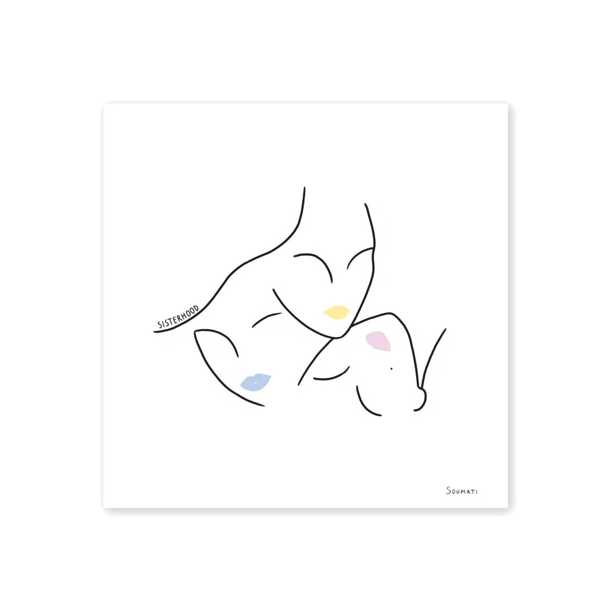 Sisterhood Iii Art Print 30X30Cm Soumati Studio
