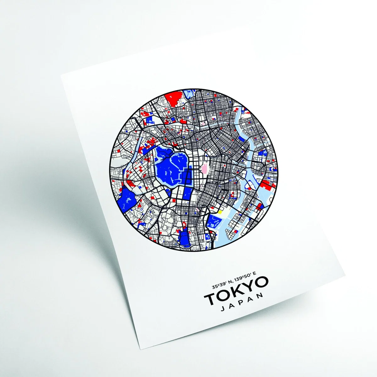 Blue Map Of Tokyo Japan Extra Large Stanley Print House – image 2