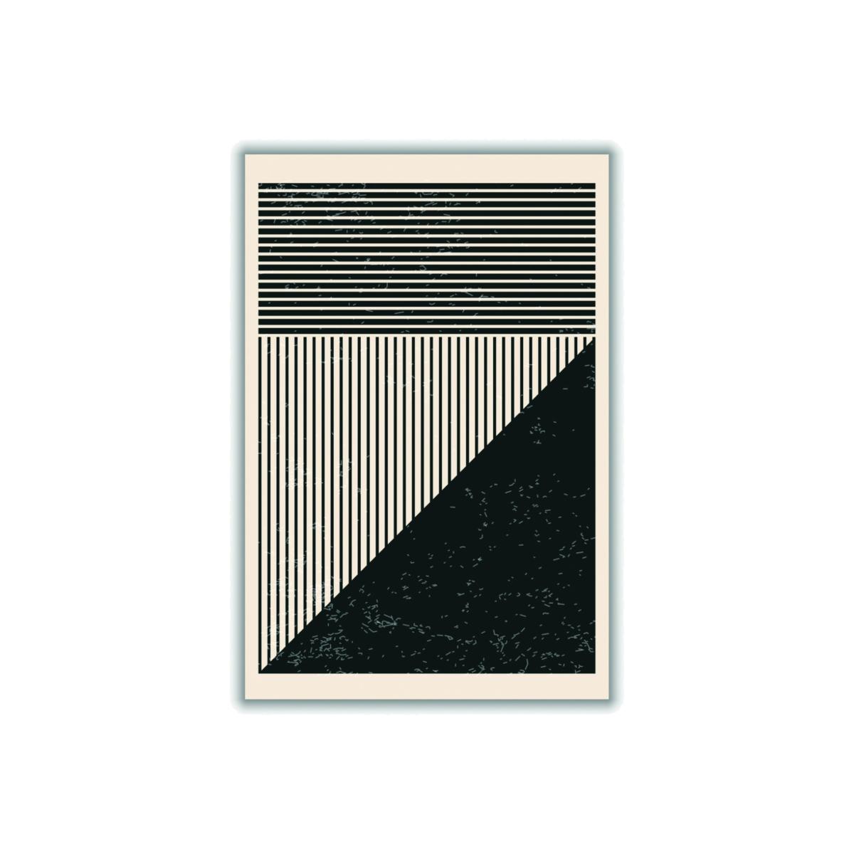 Black And White Lines Series #3 A4 210 X 297Mm Stanley Print House – image 1
