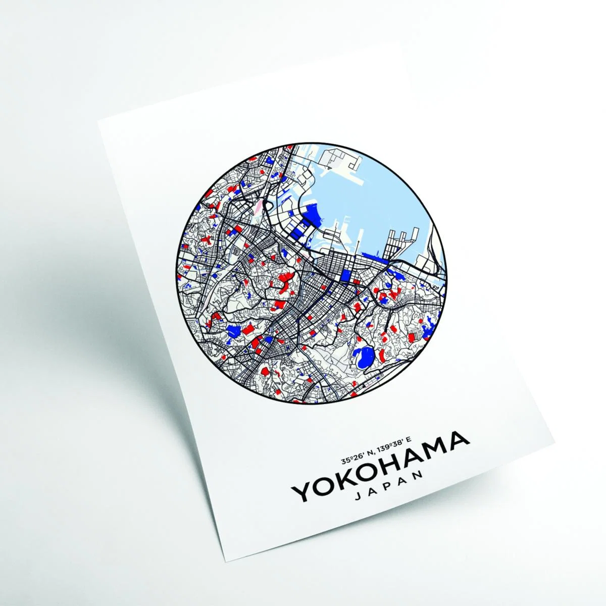 Blue Map Of Yokohama Japan Large Stanley Print House – image 2