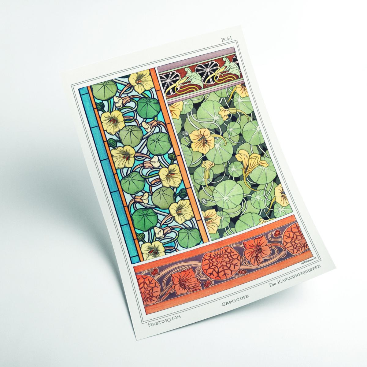 Vintage Botanicals Capucine Nasturtium Iii A2 420 X 594Mm Stanley Print House – image 2