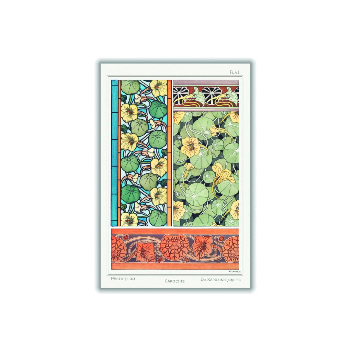 Vintage Botanicals Capucine Nasturtium Iii A2 420 X 594Mm Stanley Print House – image 1