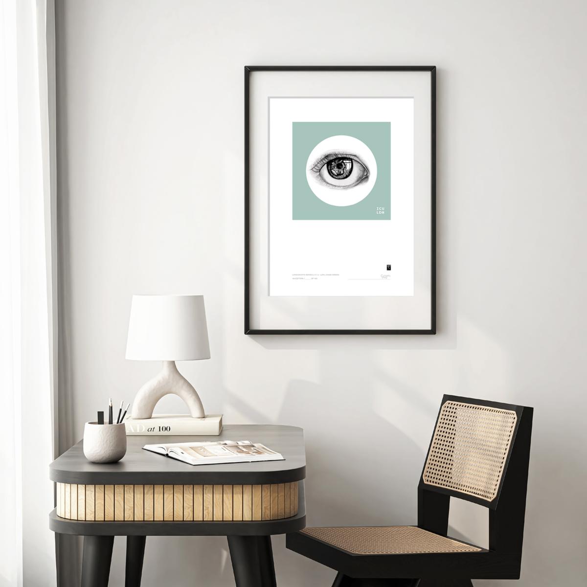 London Eye Series - I C U - L D N - Sage Green Curiosity Snug – image 2