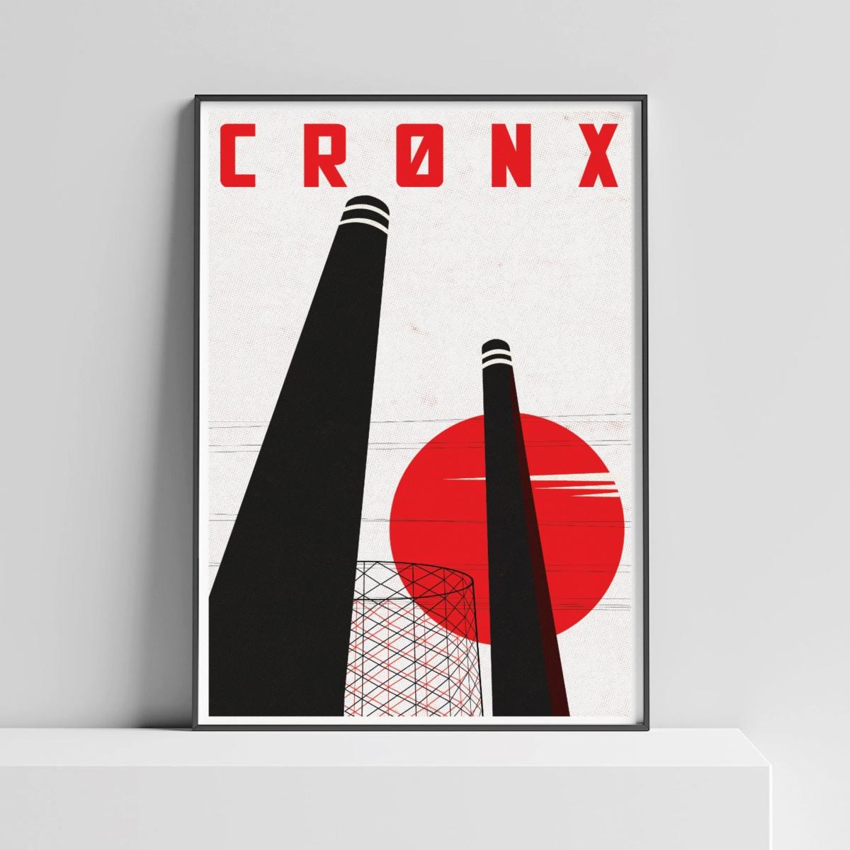 Cronx Croydon Illustrated Art Print Of London A3 297 X 420Mm Eye for London Prints – image 2