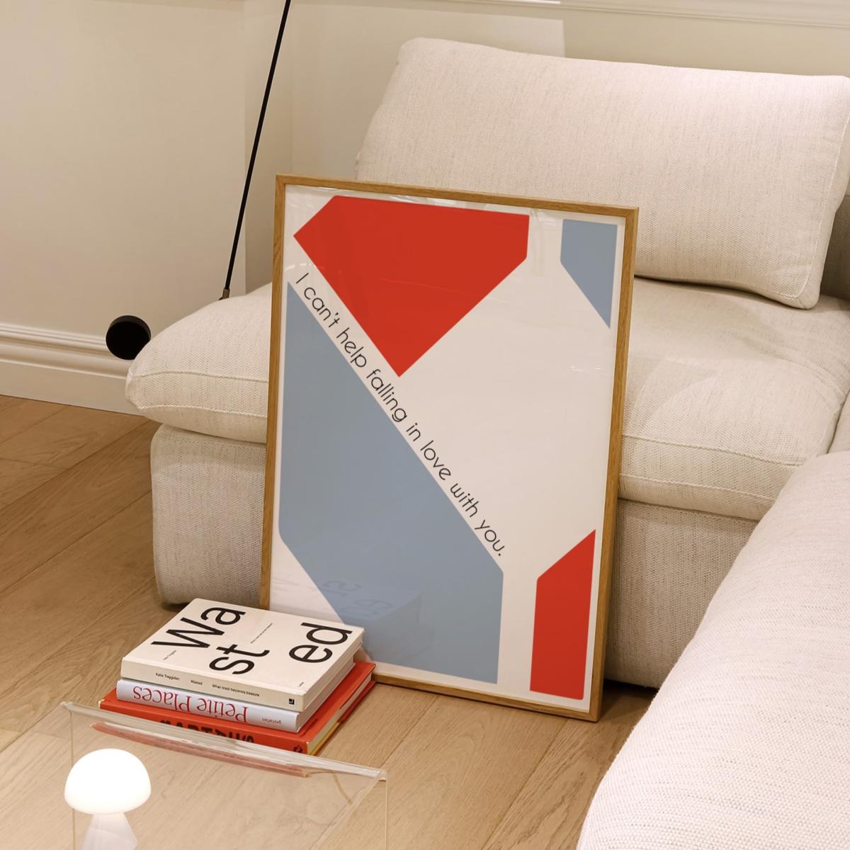 Blue I Can't Help Falling In Love Elvis Presley Retro Music Giclée Art Print A2 Fanclub – image 4