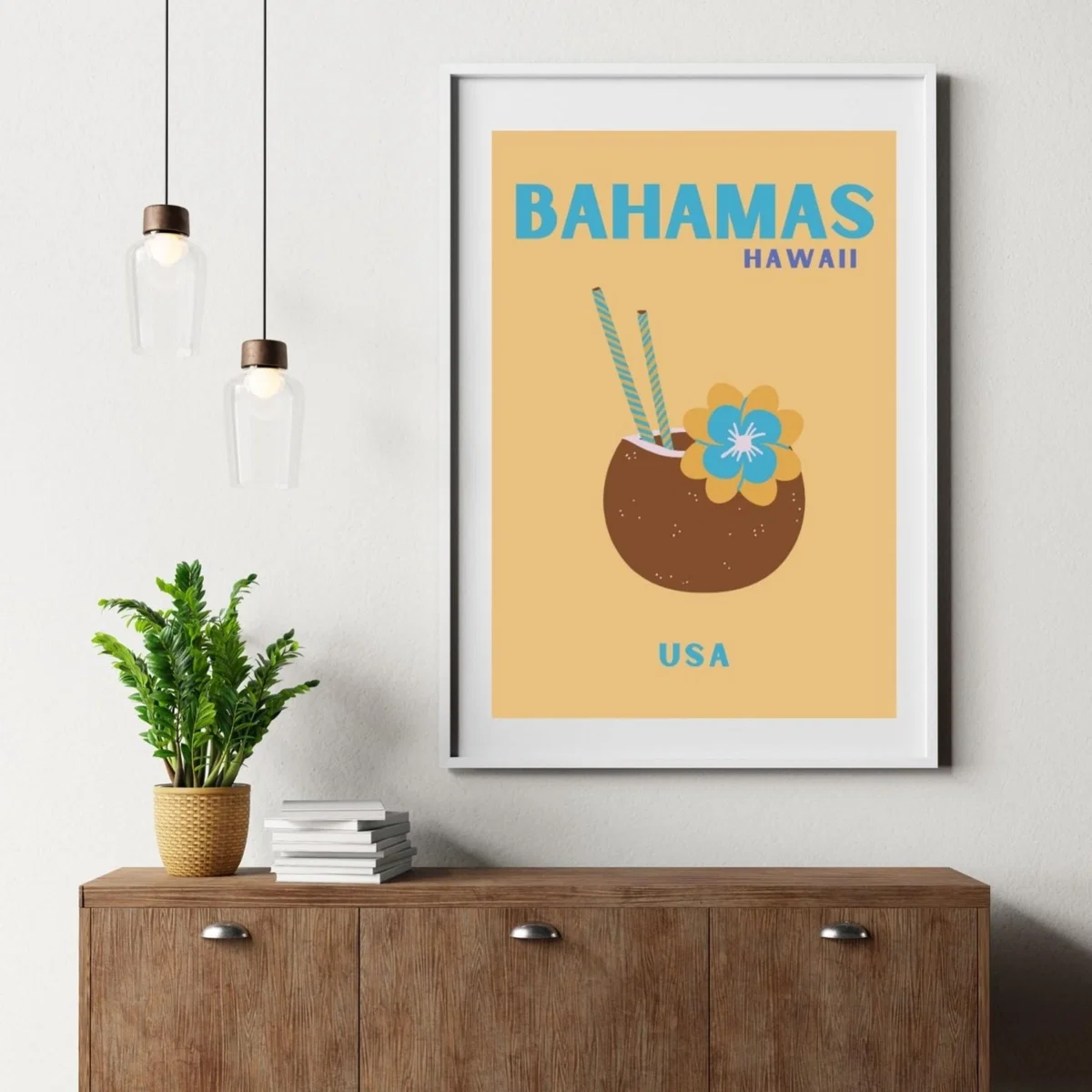 Brown Bahamas Island Bliss Poster | Artchi – image 4