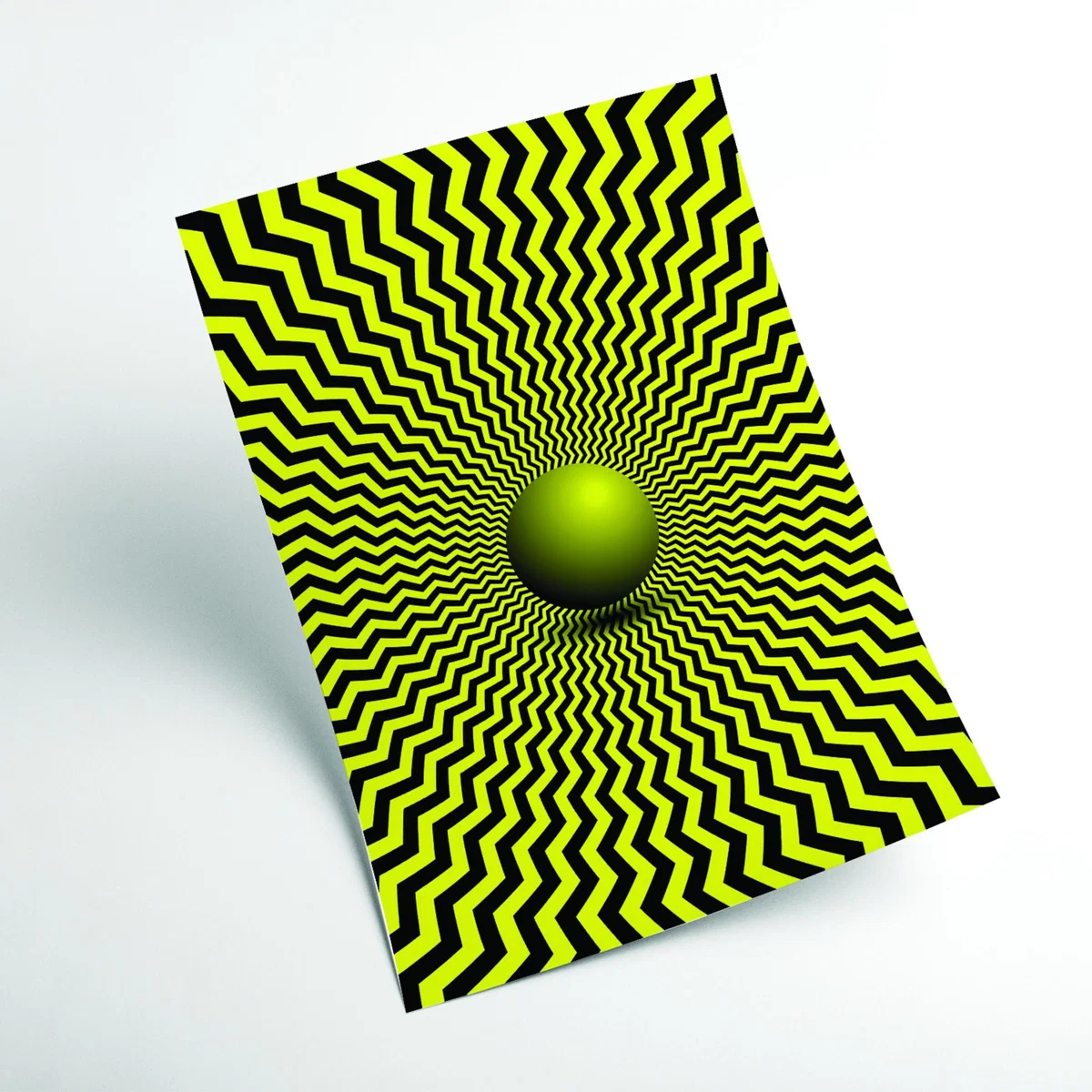 Yellow / Orange Optical Illusion A2 420 X 594Mm Stanley Print House – image 2