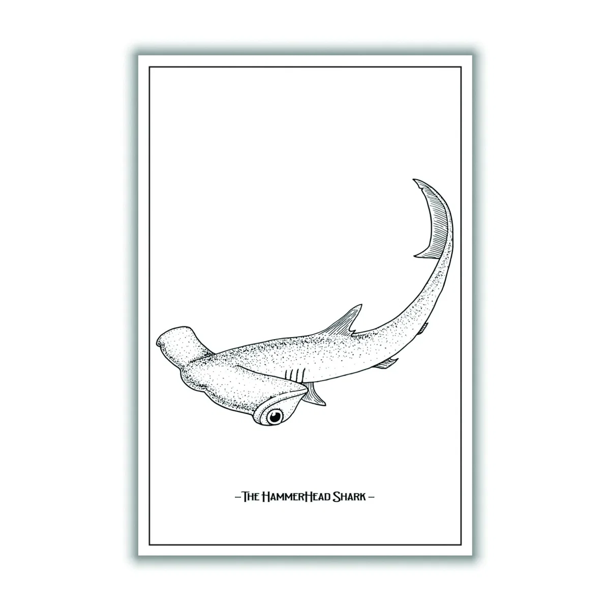 Grey The Hammerhead Shark Extra Small Stanley Print House – image 3