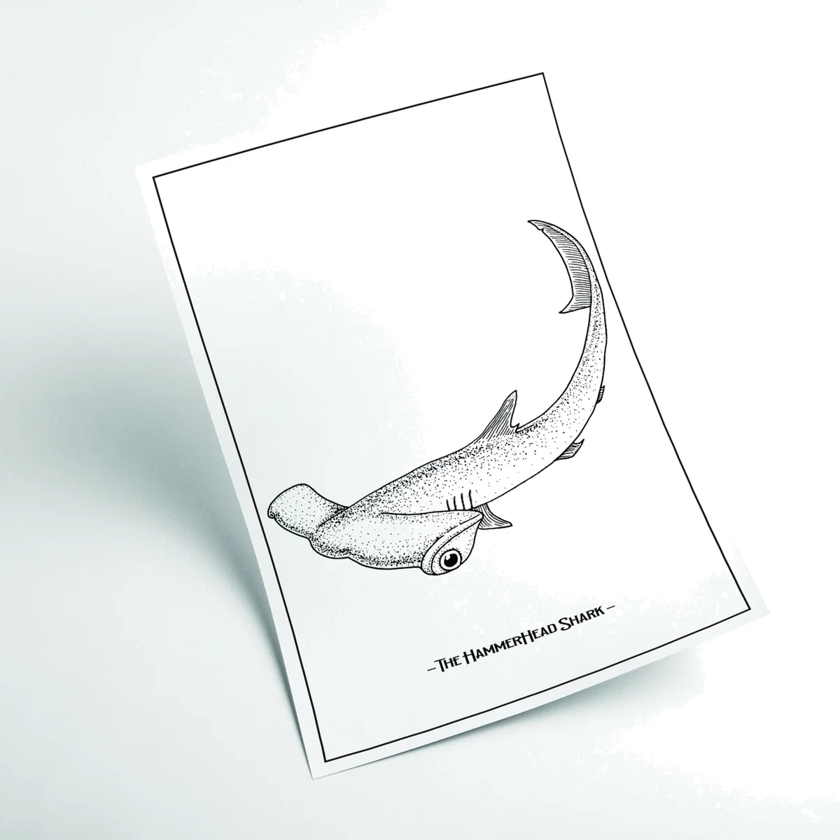 Grey The Hammerhead Shark Extra Small Stanley Print House – image 1