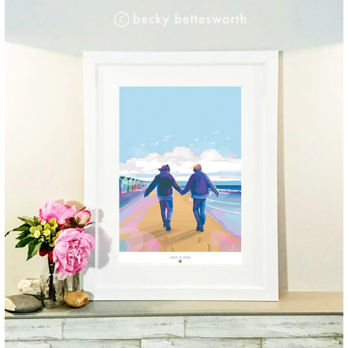 Love Is Love 🌈 Vintage Style Quote Print | A4 | 210 X 297Mm | Becky Bettesworth – image 5