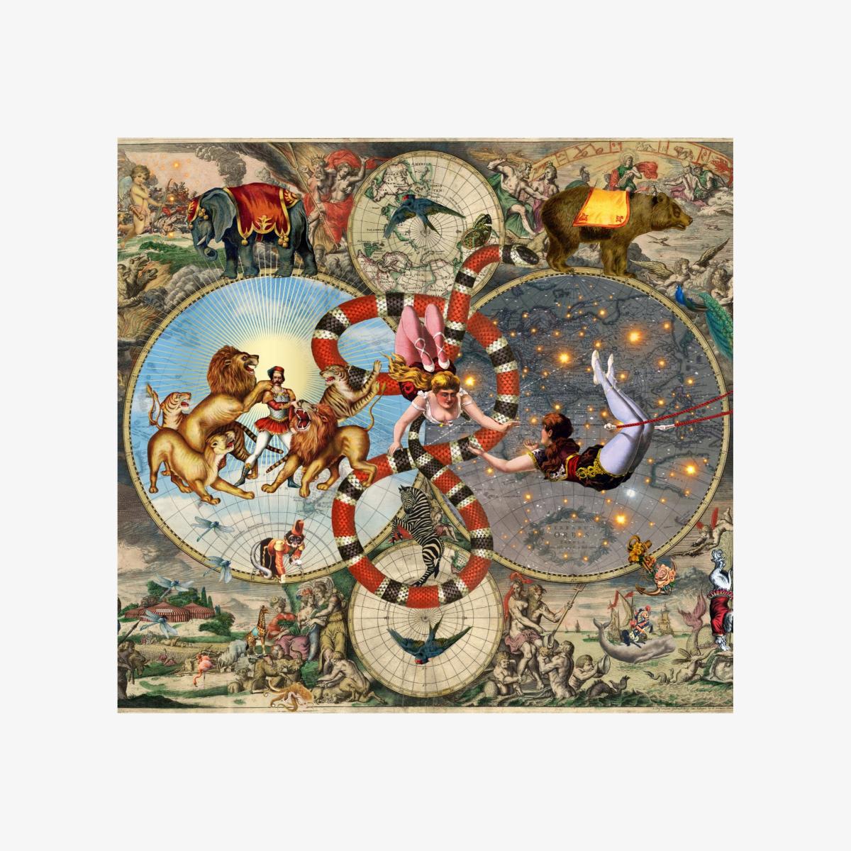 Brown Le Cirque Du Monde Limited Edition Print Myrtle & Mary – image 1