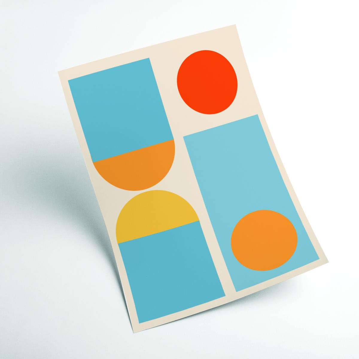 Bright Minimal Shapes Series #4 Small Stanley Print House – image 2