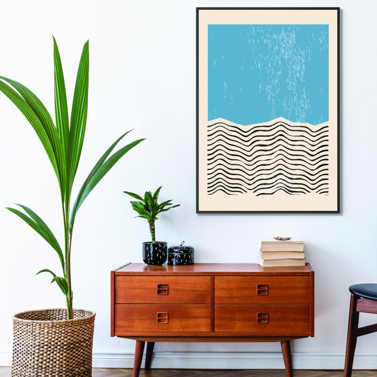Blue Minimal Abstract Set #2 A4 210 X 297Mm Stanley Print House – image 3