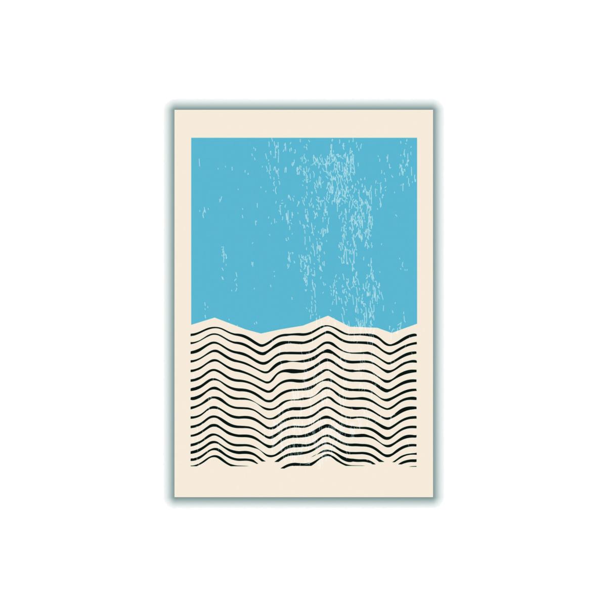 Blue Minimal Abstract Set #2 A4 210 X 297Mm Stanley Print House – image 1