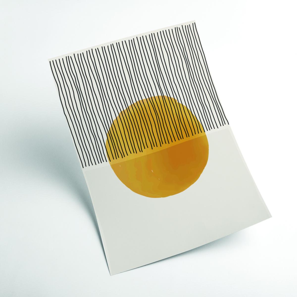 Yellow / Orange Boho Suns Series #5 Medium Stanley Print House – image 2