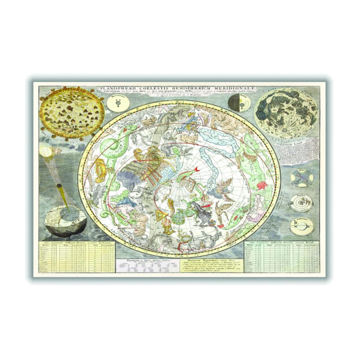 Neutrals Astronomical Chart A3 297 X 420Mm Stanley Print House – image 1