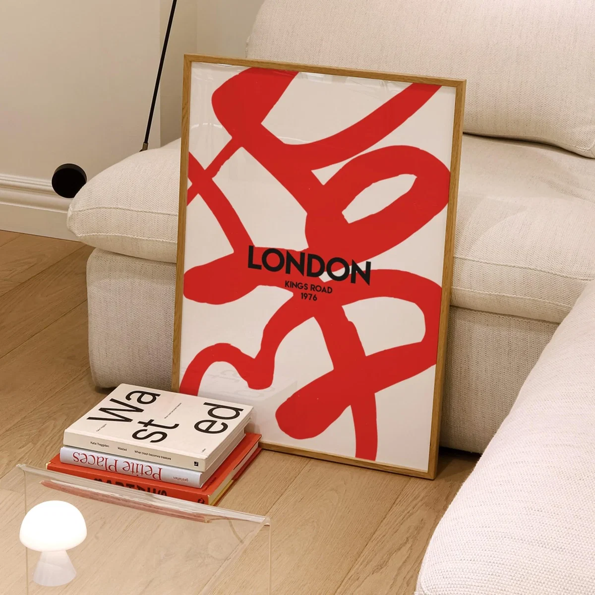 Red Exclusive London Abstract Giclée Art Print A3 | A3 | 297 X 420Mm | Fanclub – image 2