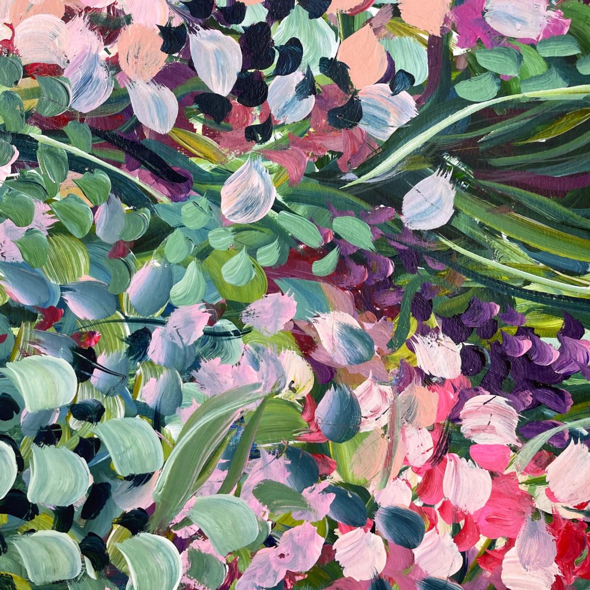 Pink / Purple Violet Wonder - Abstract Floral Print Jessica Slack Studio – image 3