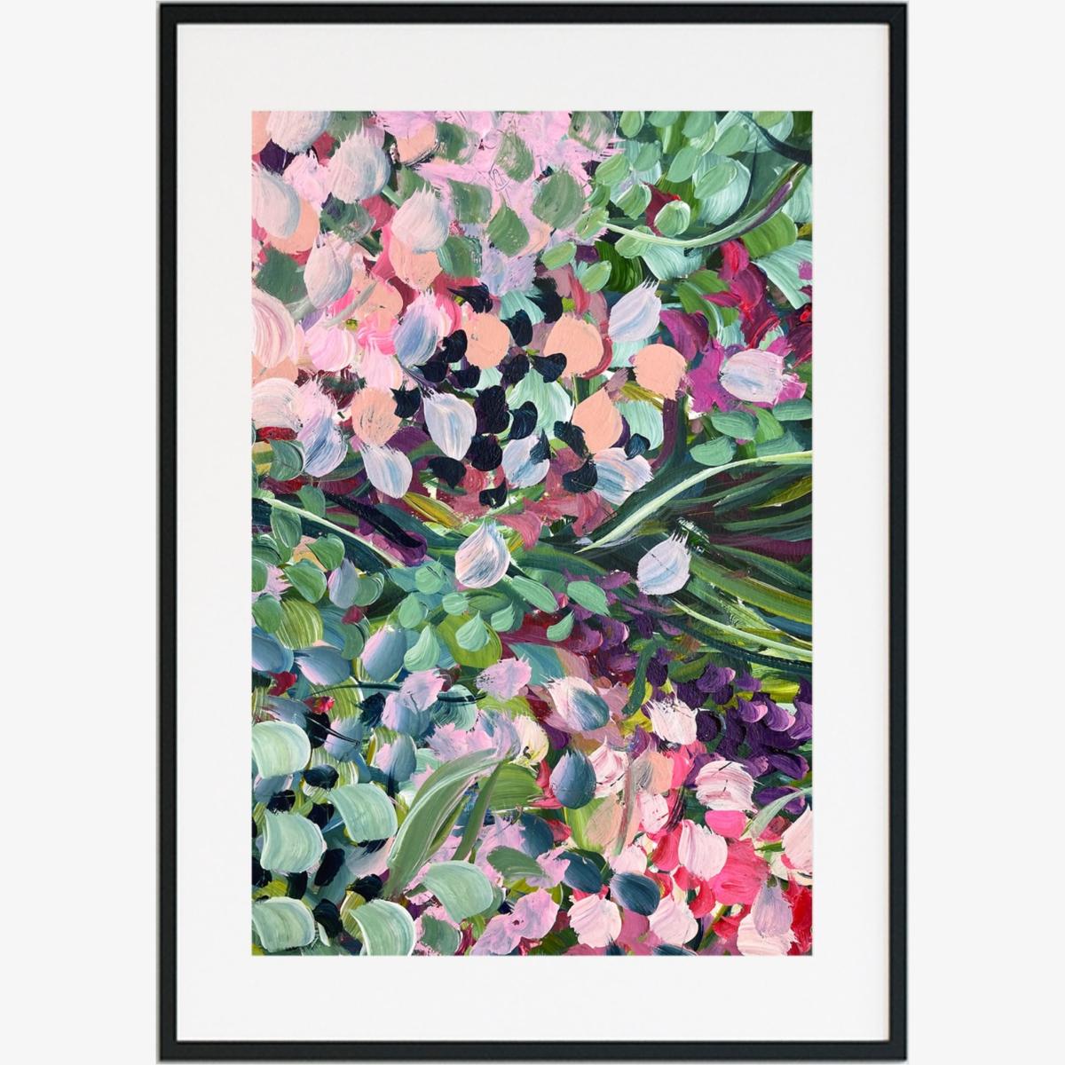 Pink / Purple Violet Wonder - Abstract Floral Print Jessica Slack Studio – image 1