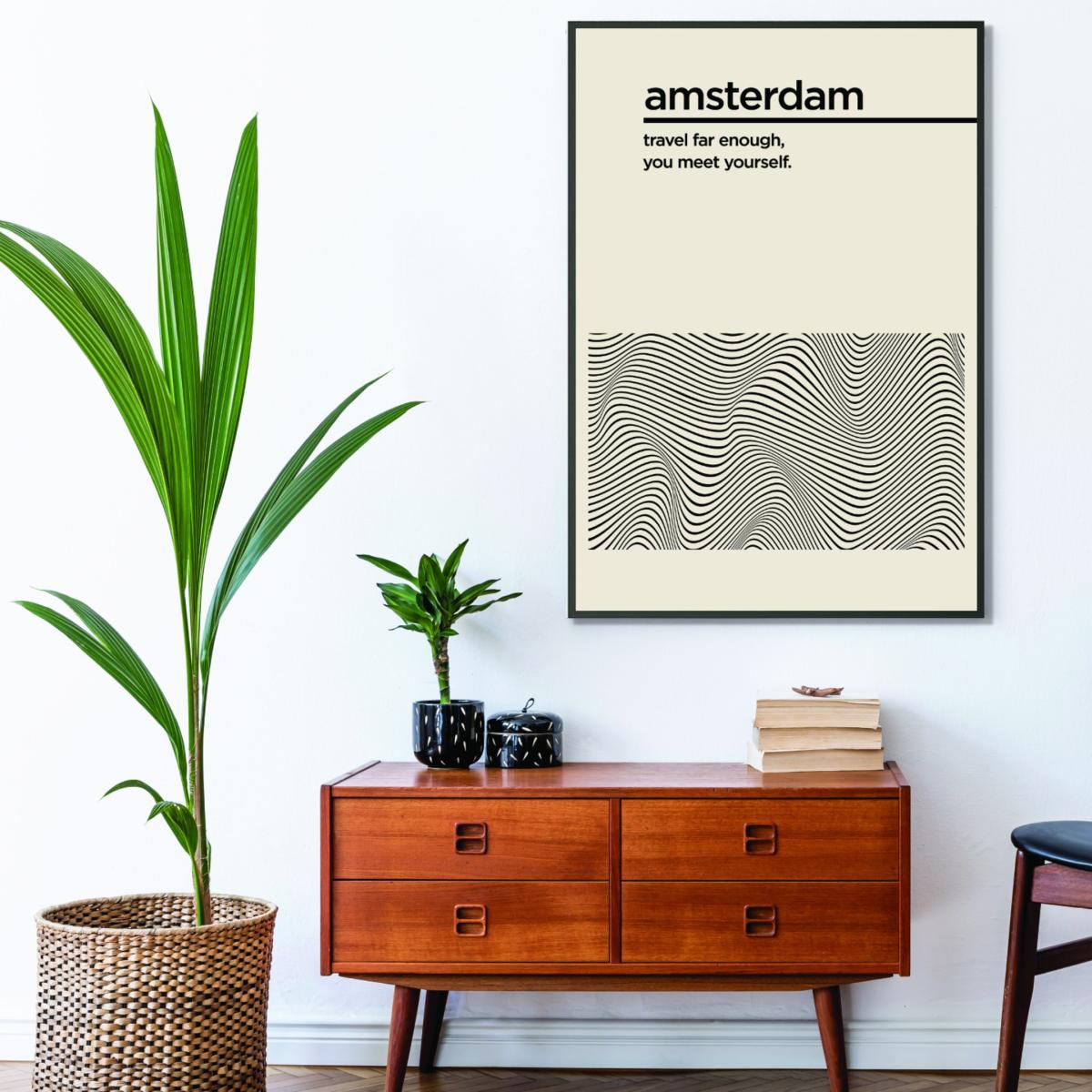 Neutrals Amsterdam Travel A1 594 X 841Mm Stanley Print House – image 3