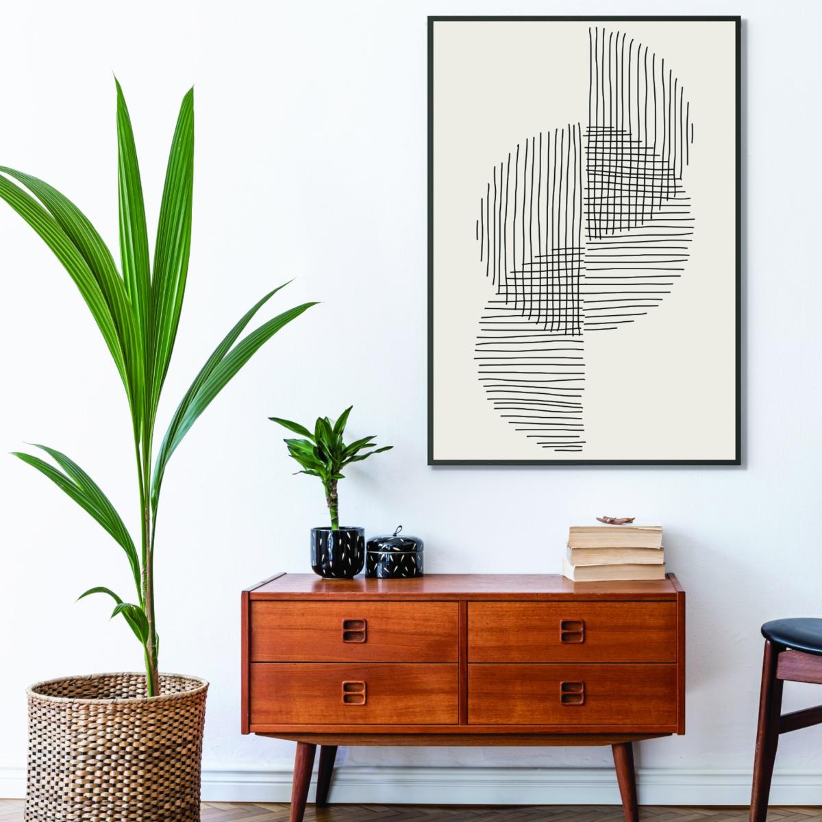 Black Minimal Circle Series #1 A4 210 X 297Mm Stanley Print House – image 3