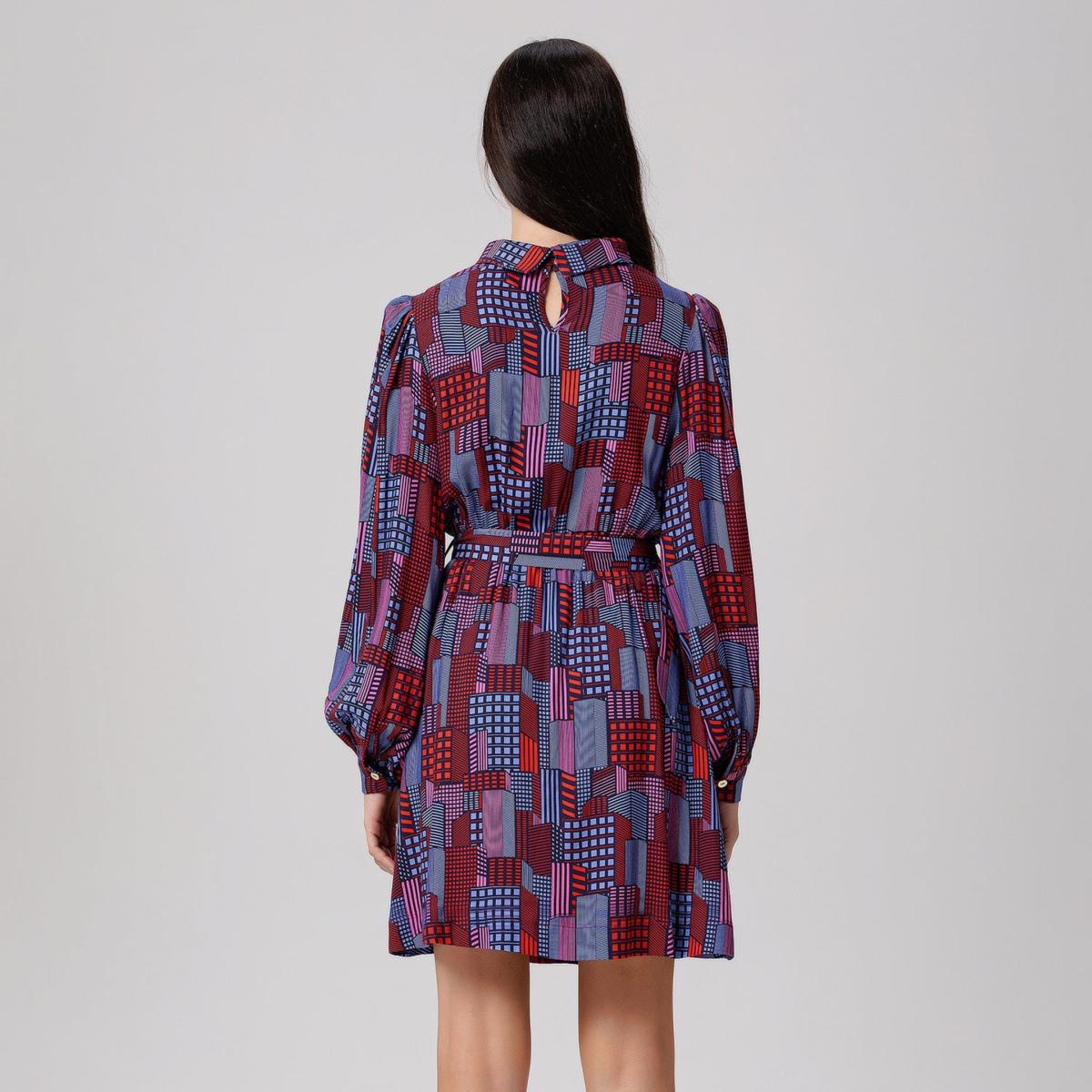 Women's Graphic Print Short Blouse-Dress | Medium | Smart and Joy – image 6