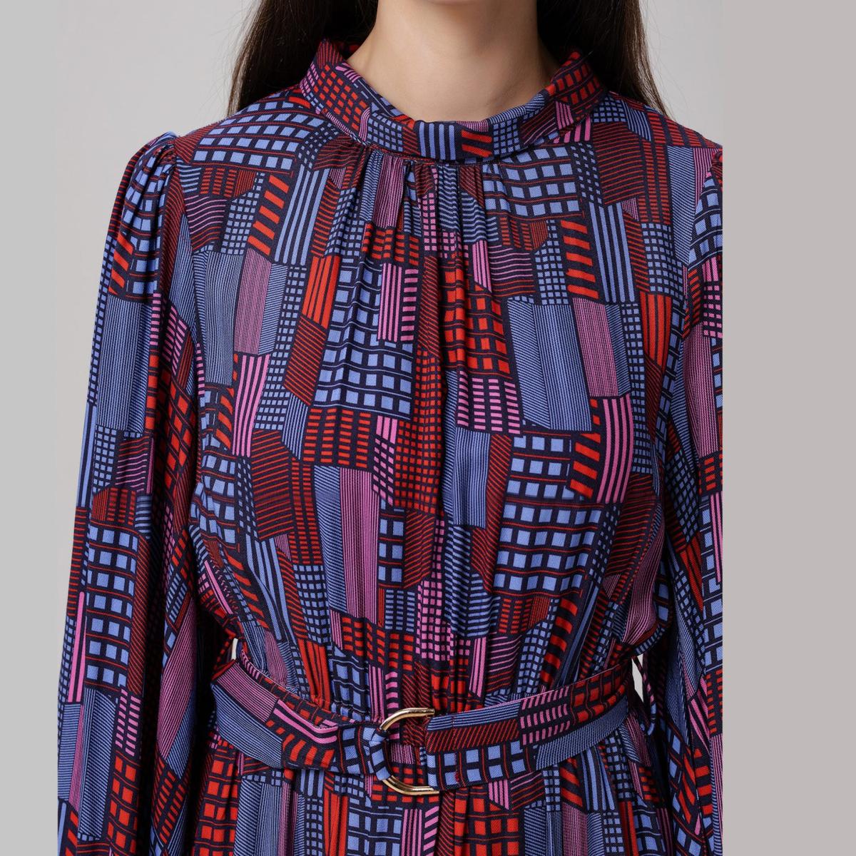 Women's Graphic Print Short Blouse-Dress | Medium | Smart and Joy – image 7