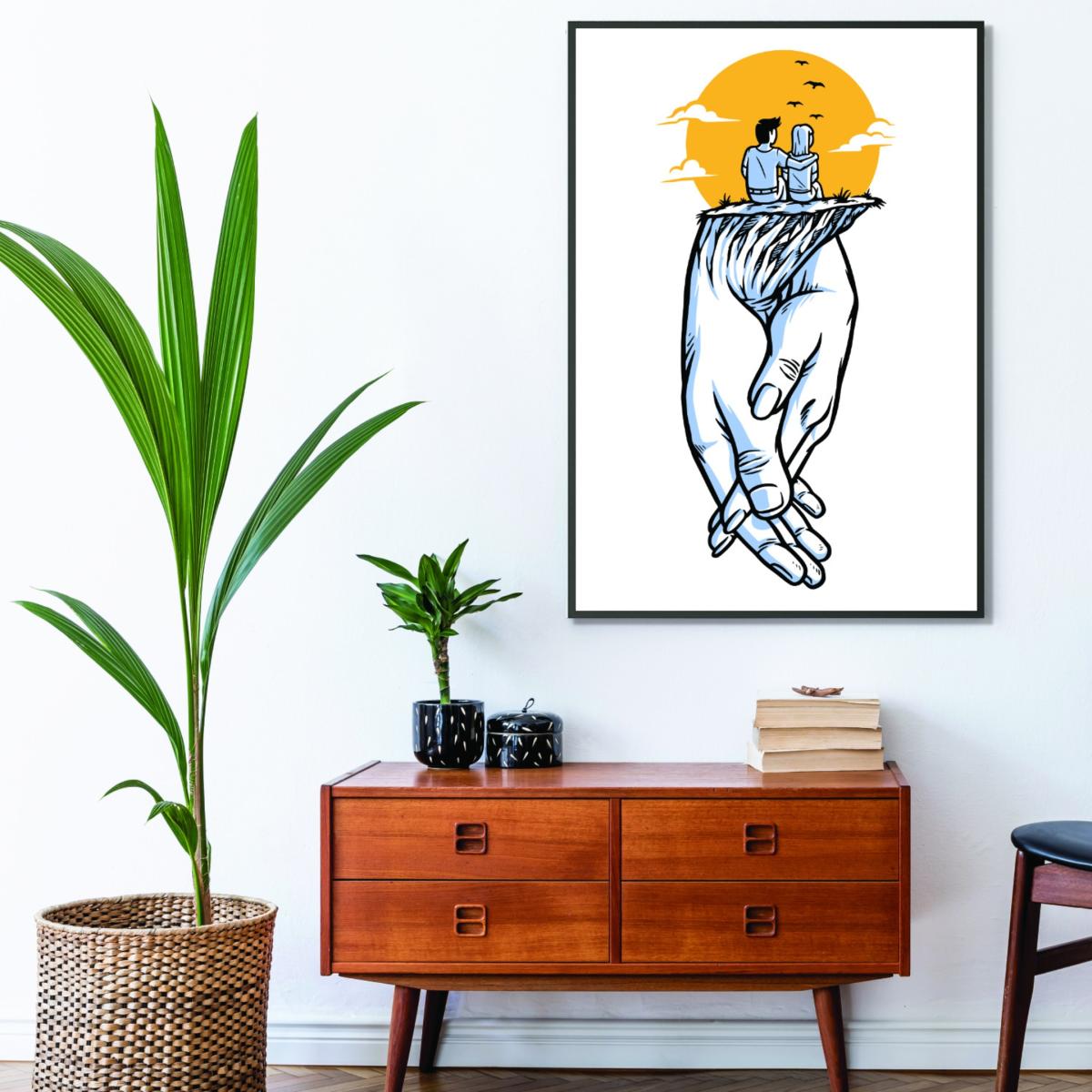 Yellow / Orange Date Night A4 210 X 297Mm Stanley Print House – image 3