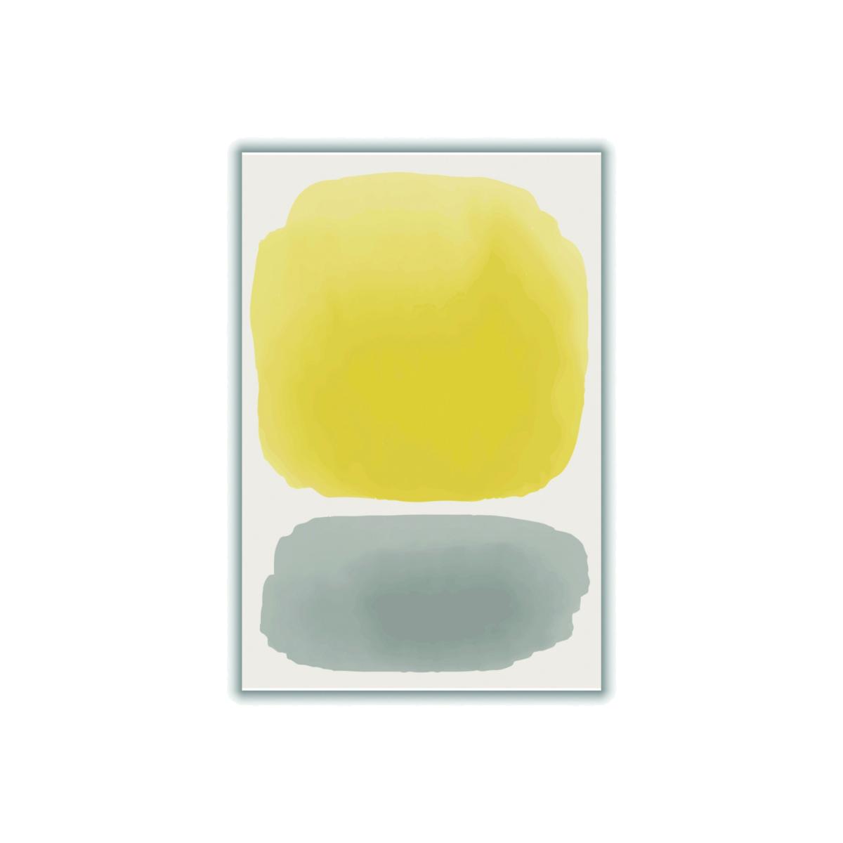 Yellow / Orange Black And Yellow Watercolor #3 A4 210 X 297Mm Stanley Print House – image 1