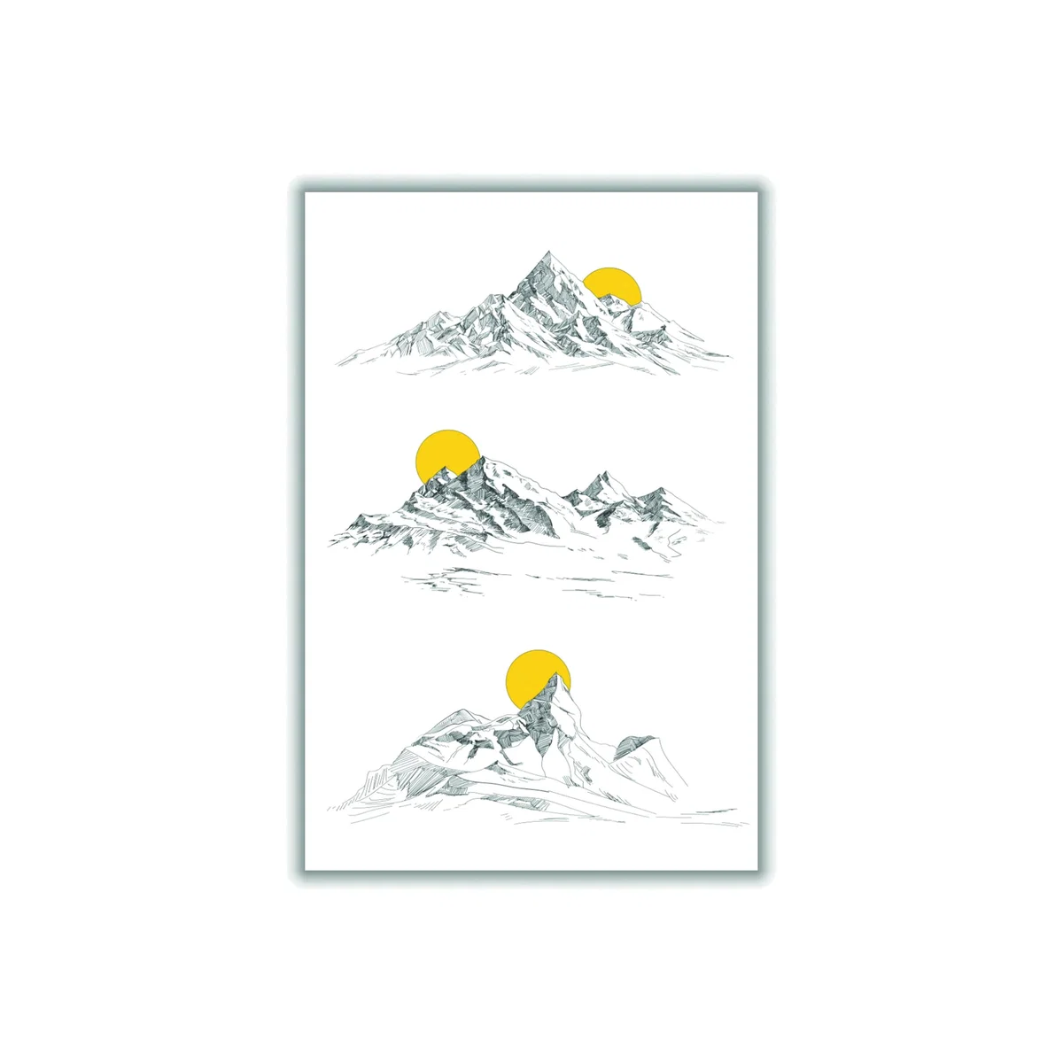 Grey Sunny Mountains Extra Large Stanley Print House – image 1