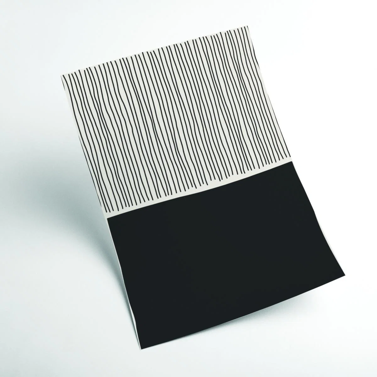 Black Minimal Line Vibes #8 Extra Small Stanley Print House – image 2