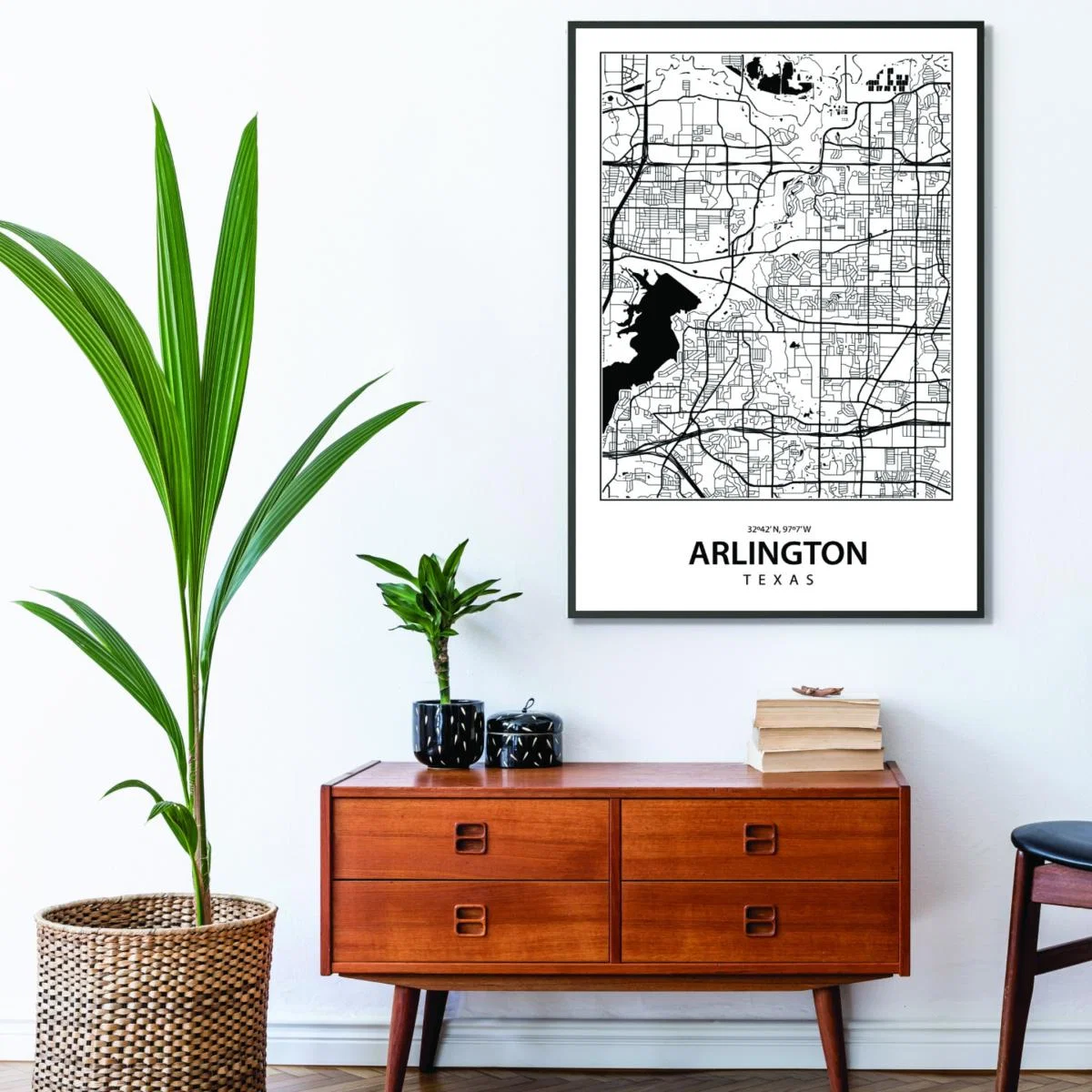 Black Map Of Arlington Xxs Stanley Print House – image 3
