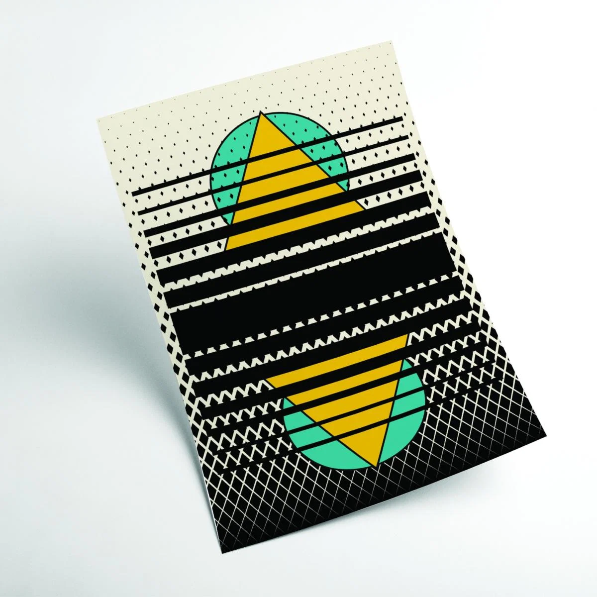 Geometric Suns Pattern A2 420 X 594Mm Stanley Print House – image 2