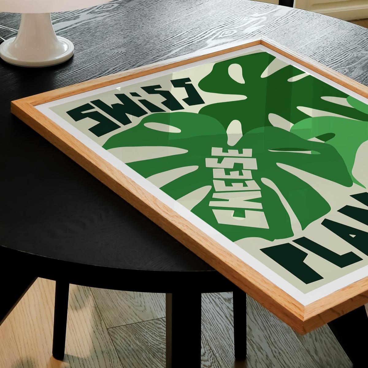 Green Swiss Cheese Plant Art Print - A3 Natalie Cass Art – image 3