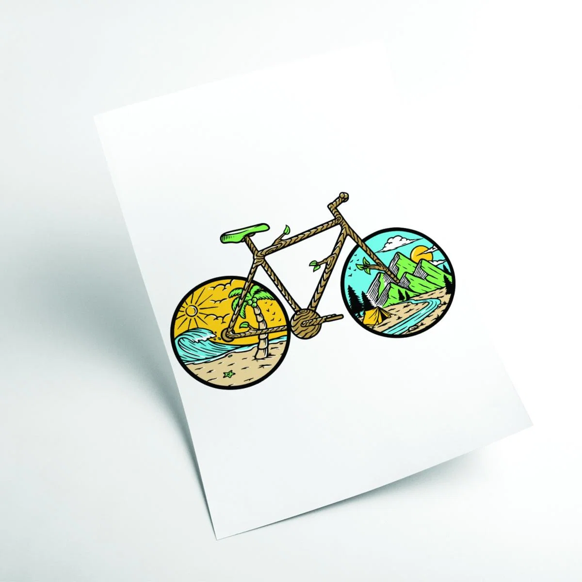 Best Bike Ride Ever A3 297 X 420Mm Stanley Print House – image 2