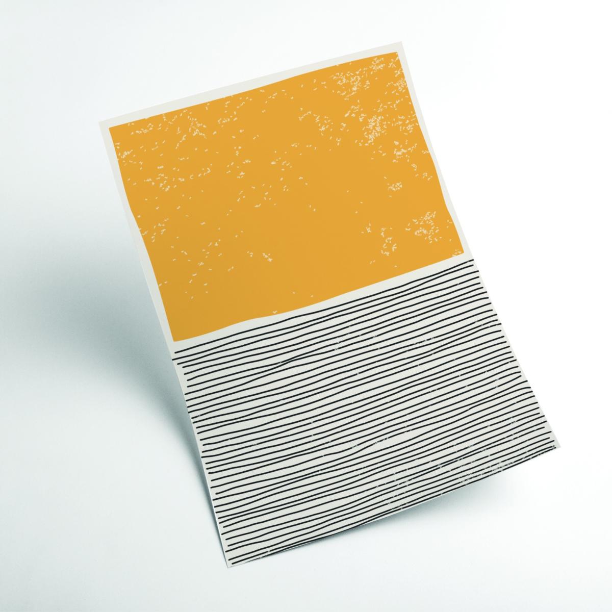 Yellow / Orange Minimal - Yellow A2 420 X 594Mm Stanley Print House – image 2