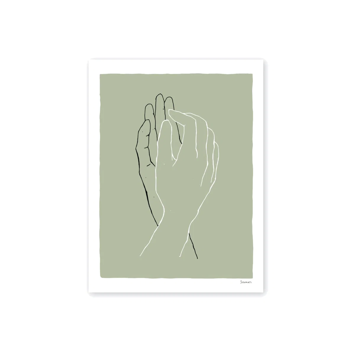 Connecting Art Print 21X30Cm Soumati Studio