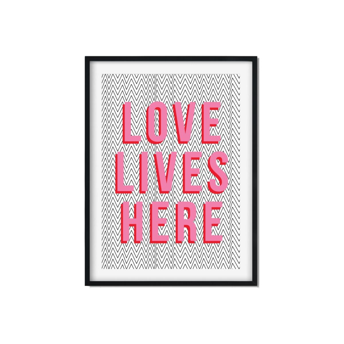 Pink / Purple Love Lives Here The Native State – image 1