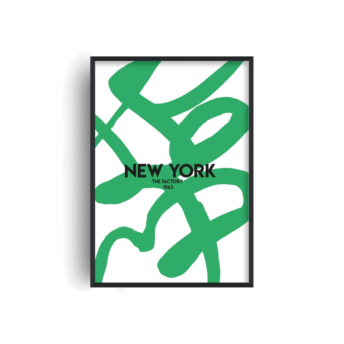 Green Exclusive New York Abstract Giclée Art Print A3 | A3 | 297 X 420Mm | Fanclub – image 1