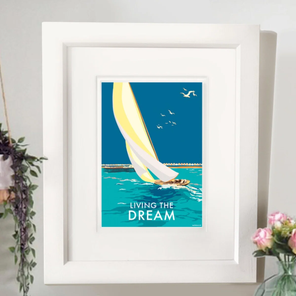 Living The Dream Vintage Quote Print | A4 | 210 X 297Mm | Becky Bettesworth – image 3