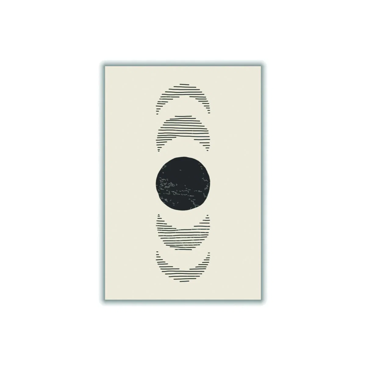 Black Boho Sun And Moon #4 A4 210 X 297Mm Stanley Print House – image 1
