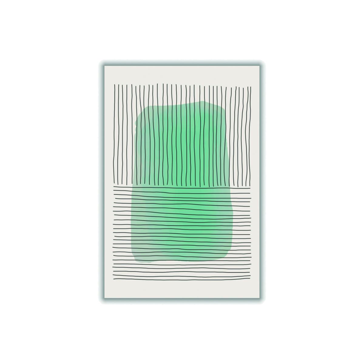 Pale Green Minimal Shapes Series #1 Medium Stanley Print House – image 1