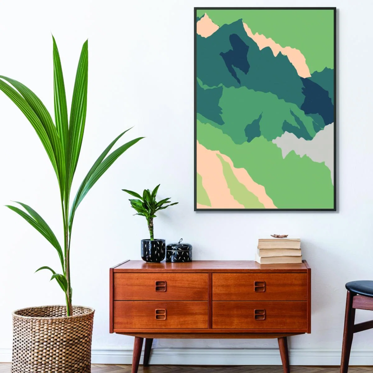 Green Japanese Mountain Range A3 297 X 420Mm Stanley Print House – image 3