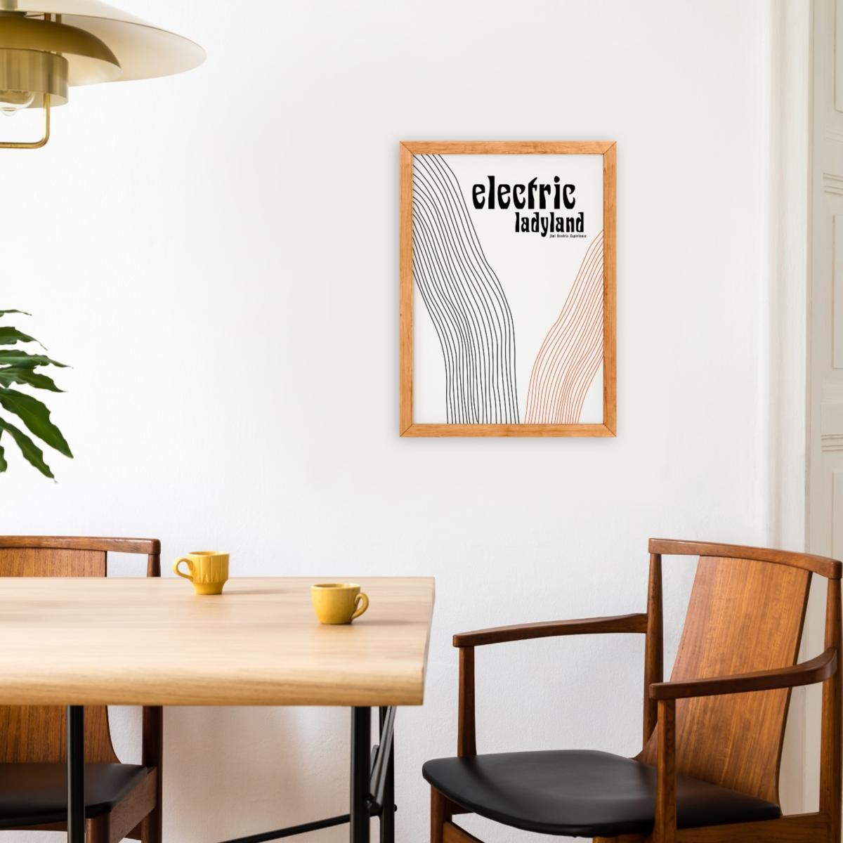 Electric Ladyland Jimi Hendrix Inspired Retro Giclée Art Print A2 420 X 594Mm Fanclub – image 3