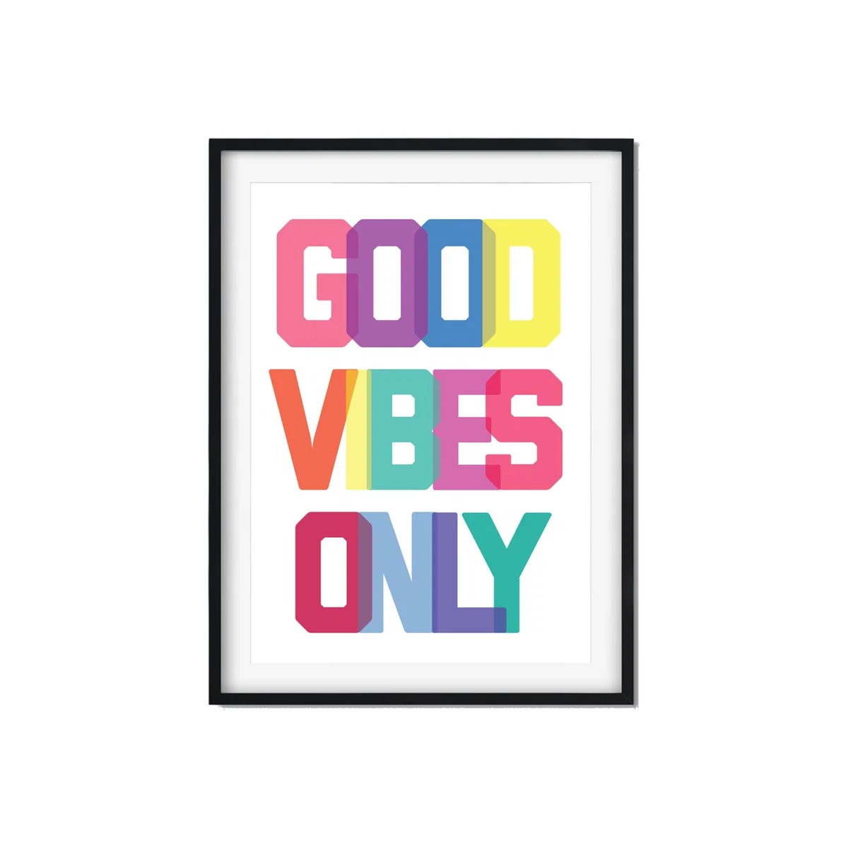 Good Vibes Only - Rainbow A3 297 X 420Mm The Native State – image 1