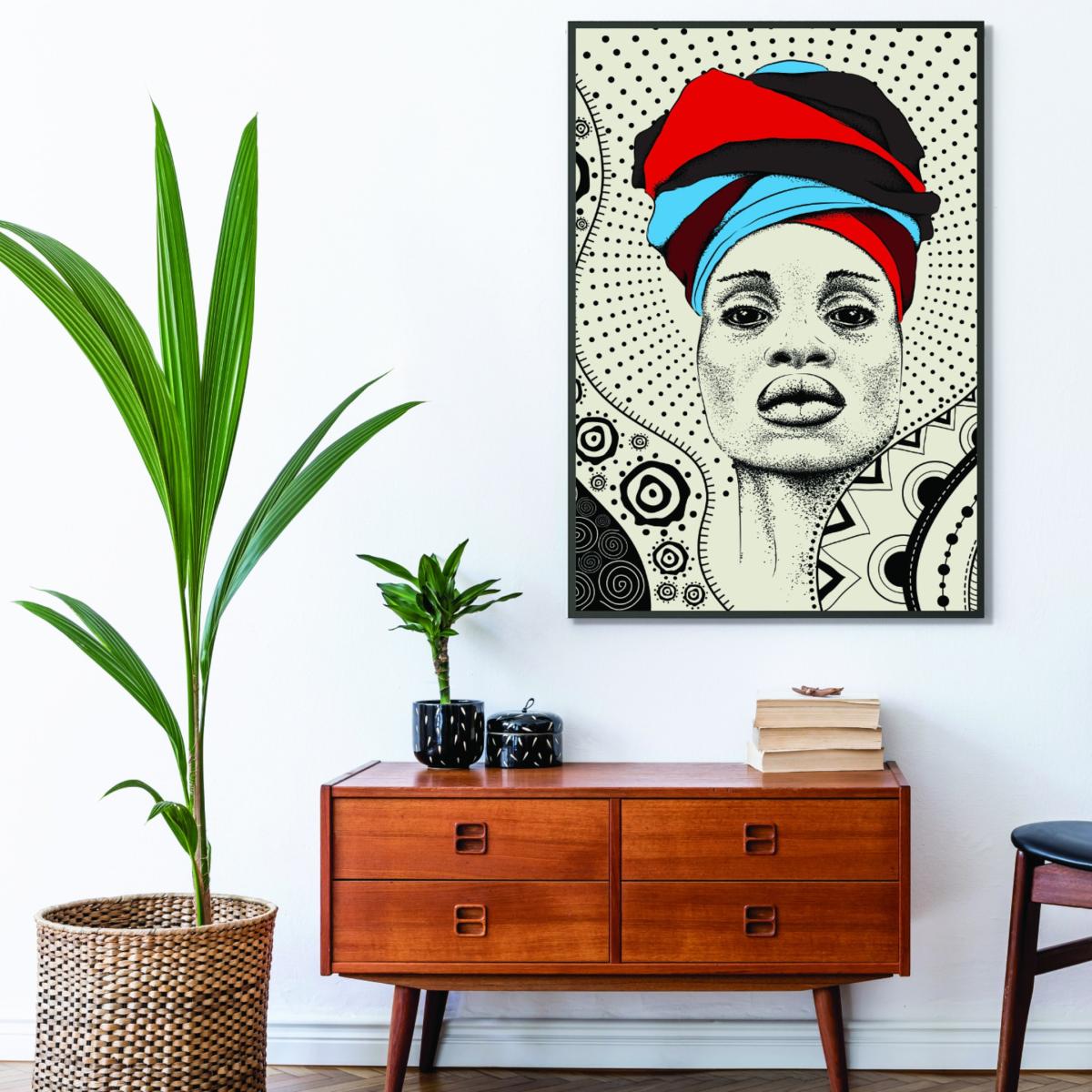 Abstract Minimal Strong Woman A2 420 X 594Mm Stanley Print House – image 3